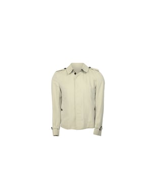 Burberry Harrington-jas van gabardine in beige katoen