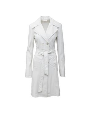 Roberto Cavalli lange leren jas - jaren 2000