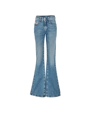Diesel Ebbey denim bootcut-jeans voor dames (Blauwe Denim)