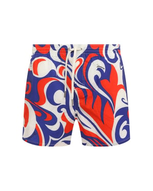 Logo Boxer Midi Zwemshorts