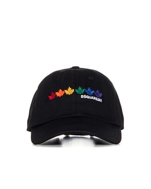 Baseballpet met regenboogbladlogo