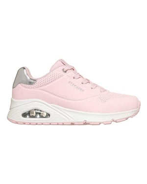Skechers Uno Stand On Air-sneakers met sleehak voor dames (Roze/Metallic)