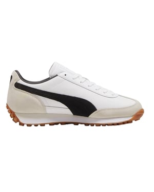 Puma Heren Easy Rider Vintage Leren Lage Sneakers (Wit/Zwart)