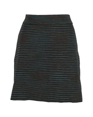 Missoni gestreepte minirok van groene wol
