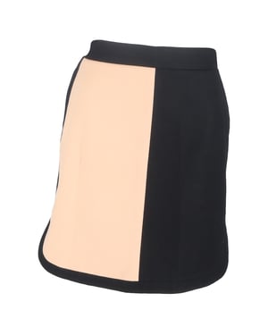 Missoni Color-Block minirok in zwart en nude wol
