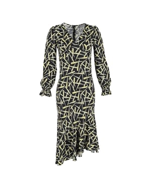 Diane Von Furstenberg midi-jurk met print in veelkleurige viscose