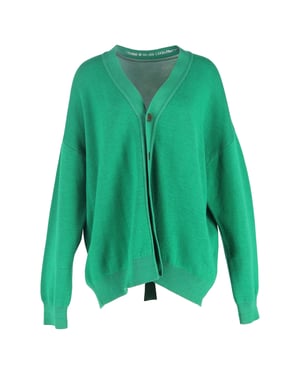 Acne Studios V-halsvest van groene wol