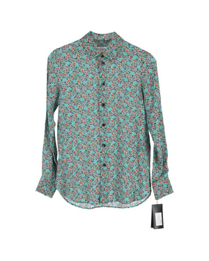 Saint Laurent overhemd met knoopsluiting in viscose met bloemenprint