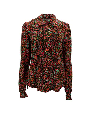Victoria Beckham bloemenblouse van veelkleurige zijde