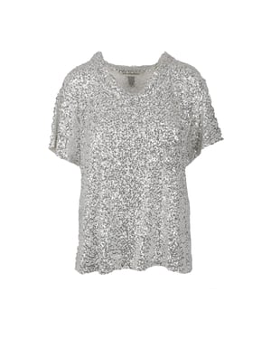 Diane Von Furstenberg oversized T-shirt met pailletten - jaren 2010