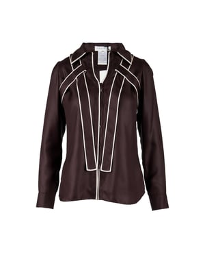 Celine top met contrasterende kraag - jaren 2010