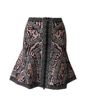 Herve Leger flared rok in veelkleurig polyester