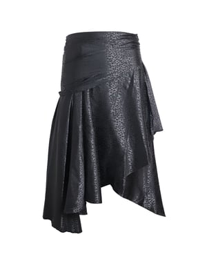 Dodo Bar of gedrapeerde midi-rok in zwart polyester