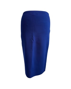 Diane Von Furstenberg gebreide midi-kokerrok in blauwe viscose