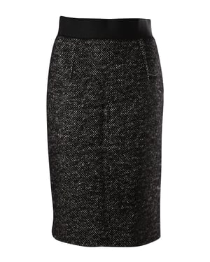 Giambattista Valli Tweed kokerrok in grijs linnen