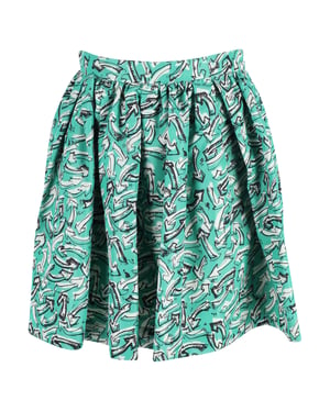 Miu Miu minirokje met pijlprint in veelkleurige nylon