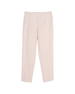 Maison Margiela rechte broek in pastelroze polyester