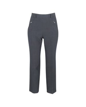 Maison Margiela slim-fit cropped broek in grijs polyester