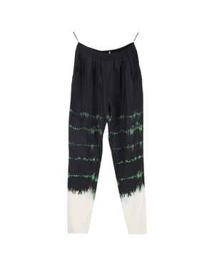 Stella McCartney broek met tie-dye print in zwarte zijde