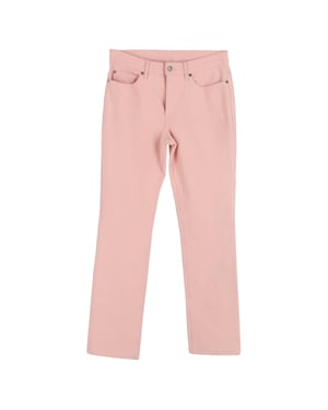 Escada jeans met rechte pijpen in roze katoenen denim