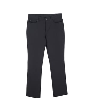 Escada rechte broek van zwarte zijde