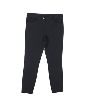 Escada rechte broek van zwarte zijde