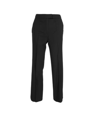 Givenchy hoge taille rechte broek van zwarte wol