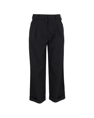 Stella McCartney geplooide broek van zwarte wol