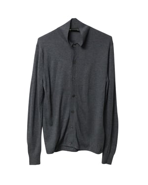 Acne Studios vest met kraag en knoopsluiting in grijze wol