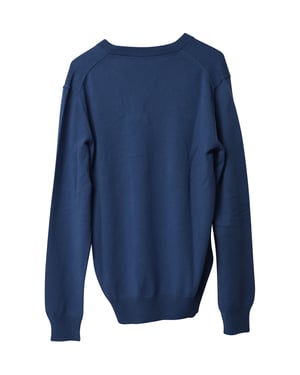 Dolce & Gabbana V-hals trui in blauw kasjmier