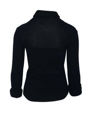 Isabel Marant stretchtrui van wol in marineblauw.