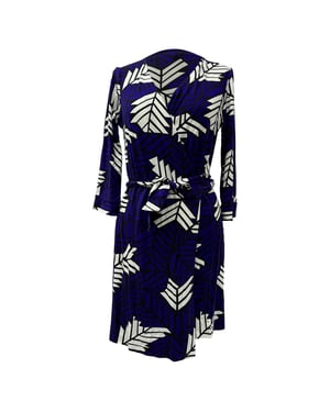 Diane Von Furstenberg nieuwe Julian wikkeljurk in paarse viscose