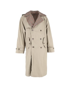 Balenciaga omkeerbare trenchcoat van beige katoen