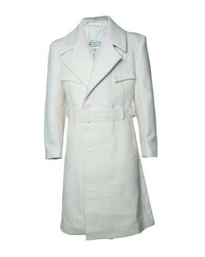 Maison Martin Margiela, Off-white Melton-jas
