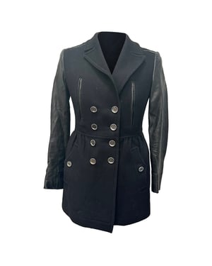 Burberry Brit double-breasted jas in zwarte wol