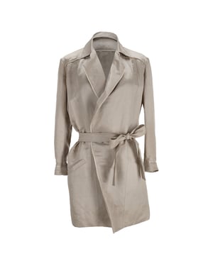Nina Ricci jas met riem in beige linnen