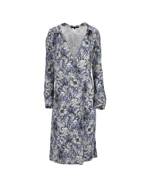 Gucci midi-wikkeljurk met bloemenprint in veelkleurige viscose