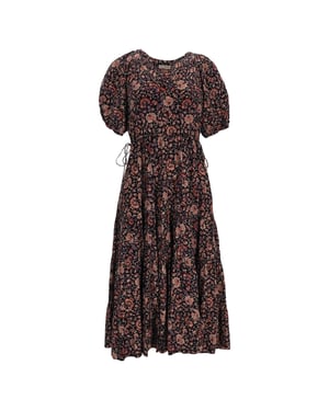 Ulla Johnson midi-jurk met bloemenprint van veelkleurig katoen