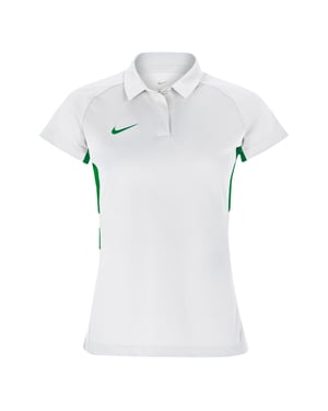 Nike Raglan-poloshirt met contrasterende panelen voor dames (Wit)