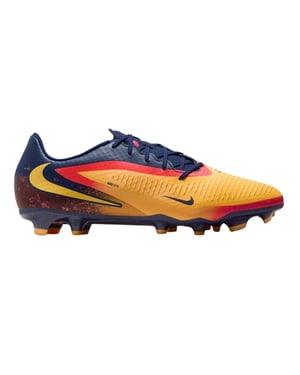 Nike Voetbalschoenen voor heren van de Academy-serie, voor harde ondergrond (Oranje/Volt)