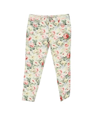 Miu Miu broek van katoen met bloemenprint