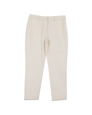 Weekend Max Mara rechte broek van wit katoen