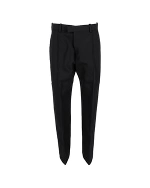 Getailleerde broek van Bottega Veneta in zwarte wol.