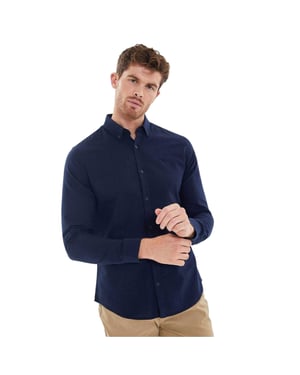 Threadbare Herenoverhemd in Oxford-stijl, reguliere pasvorm (set van 2) (Marine/Denim)