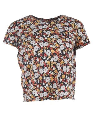Sandro T-shirt met bloemenprint in veelkleurig katoen