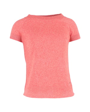 Hermès gebreid T-shirt met ronde hals in roze wol