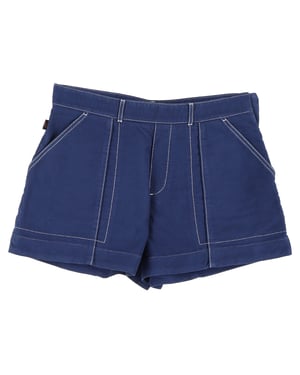 Chloé shorts met contrasterende stiksels in blauw katoen