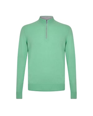 Callaway Heren Sweater Top met Ritssluiting (Sprinkhaan)