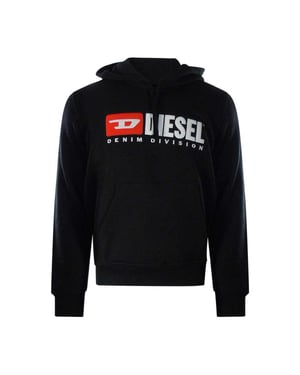 Diesel Heren Divisie Logo Hoodie (Zwart)