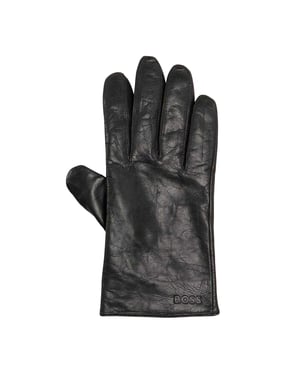 Boss Heren Gioli Lichtgewicht Leren Dagelijkse Handschoenen (Zwart)